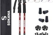 NEW SALE | Walking Poles 2 Pack Folding Walking Sticks for Men and Women | Lightweight Trekking Poles with Quick Lock System for Hiking Climbing Camping