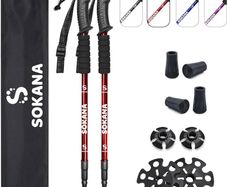 NEW SALE | Walking Poles 2 Pack Folding Walking Sticks for Men and Women | Lightweight Trekking Poles with Quick Lock System for Hiking Climbing Camping