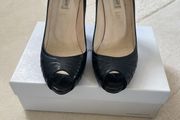 LK Bennett Sledge Black Peep Toes