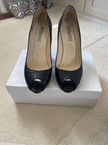 LK Bennett Sledge Black Peep Toes