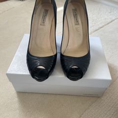 LK Bennett Sledge Black Peep Toes