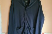 mens Thomas Burberry  button up sweater cardigan sweater jumper Size Large