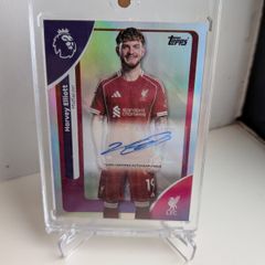 Harvey Elliott Liverpool FC Topps Autograph Variation Card