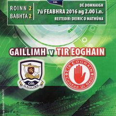 2016 Galway v Tyrone - GAA Allianz Football League Programme