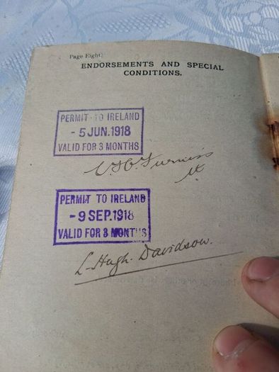 Defence Of The Realm Permit Book(WW1)