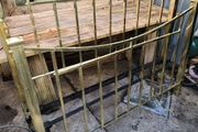 Vicrorian solid brass five foot bed. professionally polished.
