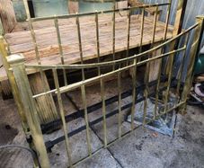 Vicrorian solid brass five foot bed. professionally polished.