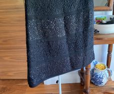 Black wool Skirt