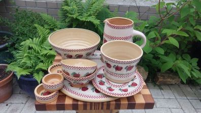 Nicholas Mosse Apple Pattern, 12 Items, Plus One Old Rose, Bundle Price with Discount, Also Available Individually