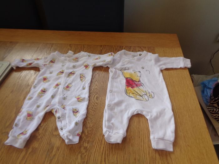 Winnie The Pooh Newborn Babygros x 2 for Sale