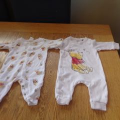 Winnie The Pooh Newborn Babygros x 2 for Sale