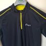 Asics running top Size small ptp 20" black/yellow in excellent condition Image 3