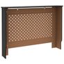 Radiator Cover Black 112x19x81.5 cm Image 5