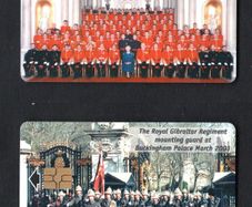 2001 Gibraltar 50 unit 75th Queen Elizabeth II Birthday (Gemplus - GEM5 (Red)) Phonecard