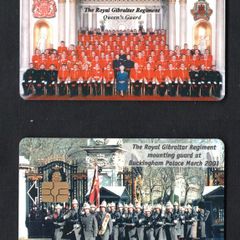 2001 Gibraltar 50 unit 75th Queen Elizabeth II Birthday (Gemplus - GEM5 (Red)) Phonecard