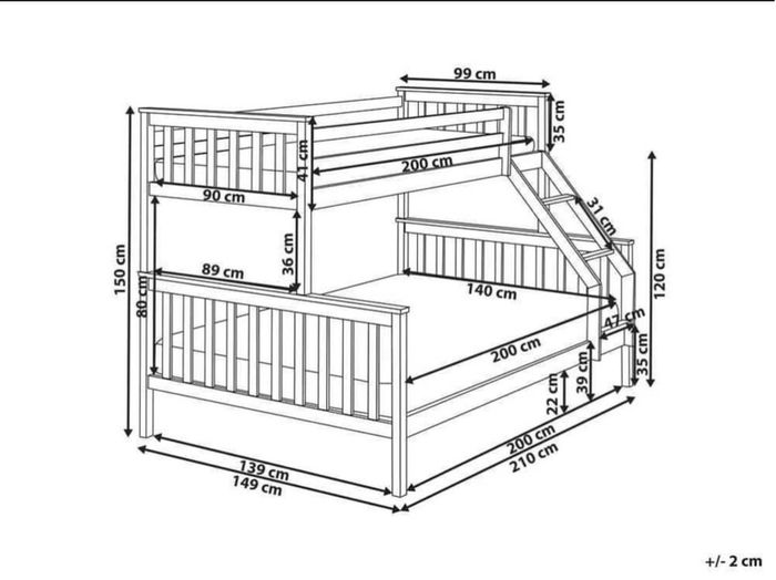 Trio Bunk Bed