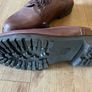 Clark's steel toe cap brown leather shoes Image 4