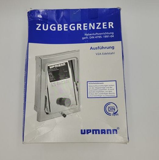 Upmann Pull Limiter Druaght Control Chimney Vent V2A 13 x 19 cm
