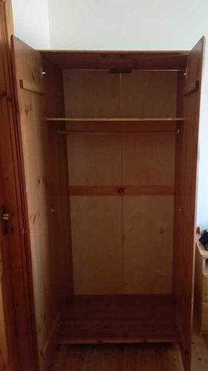 Two solid wardrobes