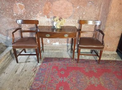 A mahogany Georgian Writing Table.