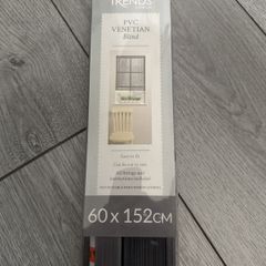 PVC Venetian Blind - Grey / 60cm x 152cm