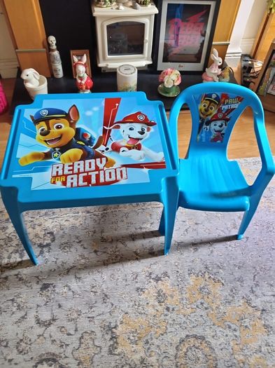 Paw Patrol Table and Chair