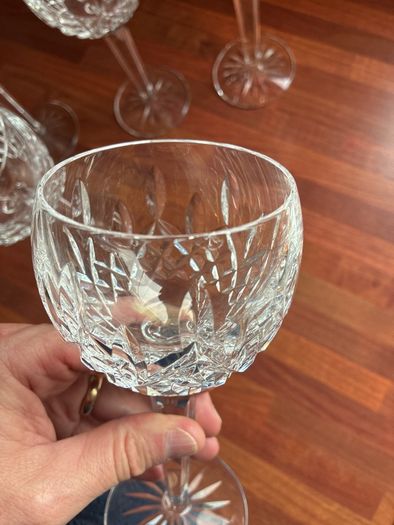 Waterford crystal wine glasses x6