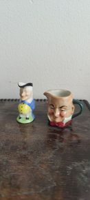 Vintage miniature china jugs, Denton and artone