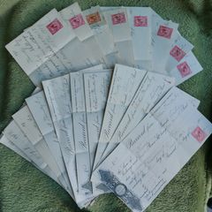 Collection of 18 Vintage Irish Cheques