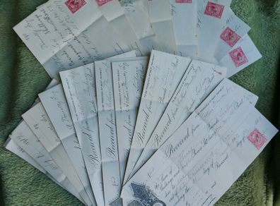 Collection of 18 Vintage Irish Cheques