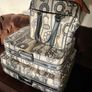 Vintage Rare Iconic Samsonite Fashionaire 60s Black and White Luggage Image 3