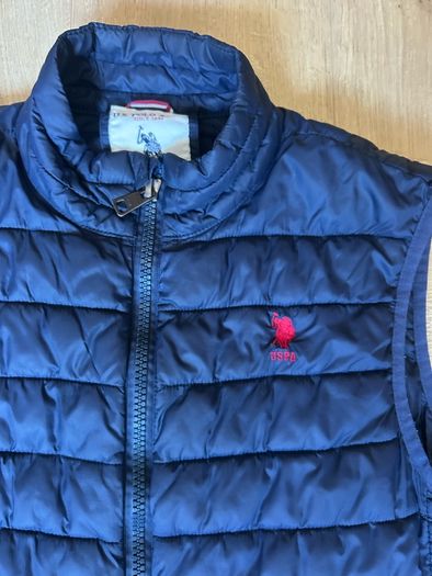US Polo Assn Navy Blue Padded Gilet Mens M