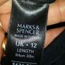 Maxi black Skirt Marks&Spencer size UK12 EU40 Postage included Image 3