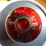 Hand Blown Art Glass Ruby Large Bottle Image 3