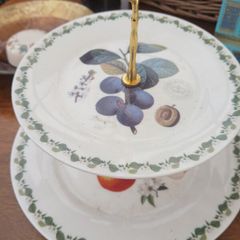 Ceramic Cake Stand, Botanic Gardens, Kew, Royal Fine Bone