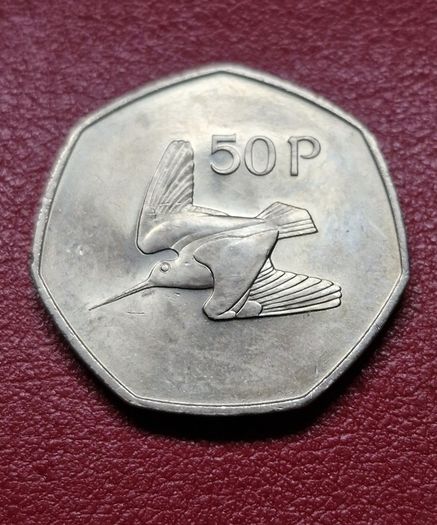 Ireland 1983 50P Fifty Pence Excellent coin