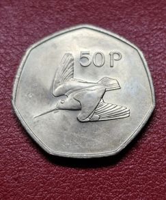 Ireland 1983 50P Fifty Pence Excellent coin