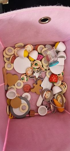 Large Wooden Play Kitchen Accessory Bundle