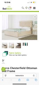 Marco Chesterfield Ottoman King Size Bed Frame, Excellent Condition