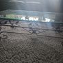 Coffee table - glass top with iron base Image 3