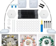 NEW SALE | Balloon Arch Kit, 10 Ft Adjustable Balloon Arch Stand Kit (2.7M Tall & 3M Wide) with Water Fillable Base and Fibre Poles, for Wedding Graduation Birthday Party Supplies Christmas