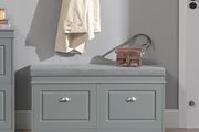 Shoe Storage with seat cushion cabinet for shoes Elegant