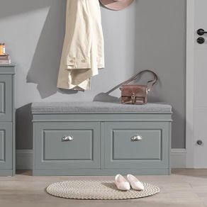 Shoe Storage with seat cushion cabinet for shoes Elegant