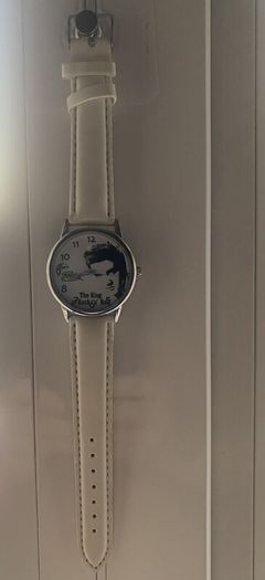 Elvis Wrist watch, White Strap