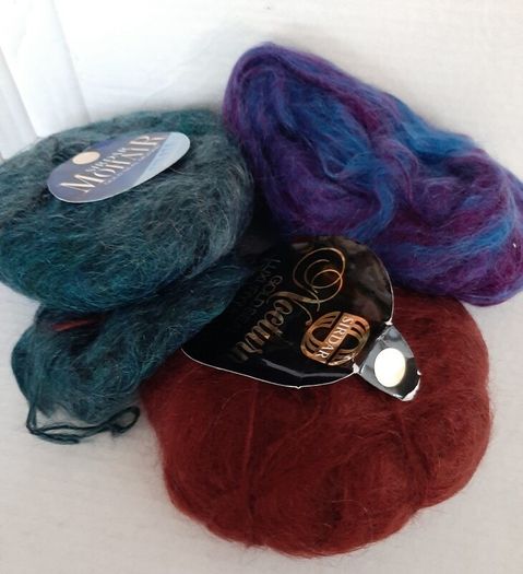 Mohair wool knitting crochet crafts
