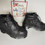 RARE Dr Doc Martens Beaumann chain black platform quad boots UK3 EU36 US5 Image 4