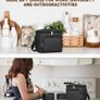10L Insulated Lunch Bag, Large Leakproof Thermal Lunch Box Bag for Men/Women/Adults Cool Bag with Adjustable Shoulder for Work Beach Picnic Camping (Black) Image 2