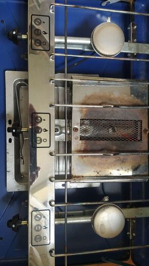 campingaz camping chef folding double burner & grill