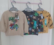 New Boys Tops Age 6-9 mths