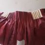 Curtains/Fully Lined .. Colour: Rich Red .. Size: 90in Wide  x 72in Long .. Now Heavily Reduced Image 2